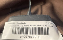 Load image into Gallery viewer, William Cheng & Son Mens Brown Notch Lapel Two-Button Blazer Size No Size