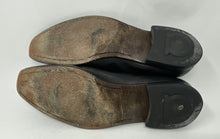 Load image into Gallery viewer, Authentic Salvatore Ferragamo Mens Black Leather Loafer Shoes Size 9 D Damaged