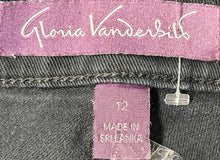 Load image into Gallery viewer, Gloria Vanderbilt Womens Black Pockets Denim Straight Leg Jeans Size 12