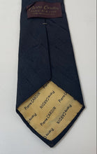 Load image into Gallery viewer, Pierre Cardin Mens Black Silk Keeper Loop Adjustable Formal Pointed Tie
