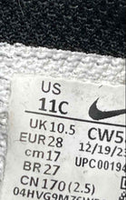 Load image into Gallery viewer, Nike Kids Court Borough Mid 2 Black Mid Top Hook & Loop Sneaker Shoes Size 11C