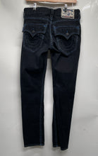 Load image into Gallery viewer, True Religion Mens Black Medium Wash Pockets Denim Straight Leg Jeans Size 31