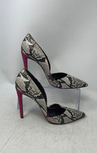 Load image into Gallery viewer, Aldo Womens Premier Multicolor Snakeskin Print Slip-On D'Orsay Heels Size 10