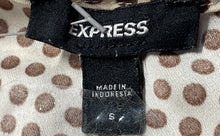 Load image into Gallery viewer, Express Womens Brown Beige Stretch Sleeveless Round Neck Blouse Top Size Small