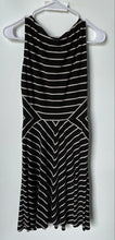 Load image into Gallery viewer, Lauren Ralph Lauren Womens Black White Striped Sleeveless A-Line Dress Size 2