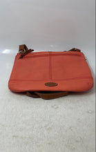 Load image into Gallery viewer, Fossil Womens Brown Orange Adjustable Strap Shoulder Crossbody Handbag