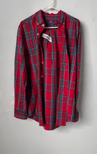 Load image into Gallery viewer, Vineyard Vines Mens Red Blue Plaid Classic Fit Tucker Button-Up Shirt Size M