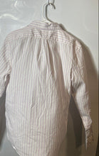 Load image into Gallery viewer, Banana Republic Mens Purple White Striped Long Sleeve Button-Up Shirt Size S
