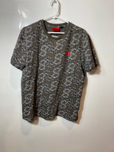 Load image into Gallery viewer, Hugo Boss Mens Brown Gray Printed Short Sleeve Crew Neck T-Shirt Size M