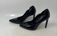 Load image into Gallery viewer, Nine West Womens Foxy Black Leather Pointed Toe Stiletto Pump Heels Size 9.5M