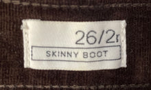 Load image into Gallery viewer, Gap Womens Brown Regular-Fit Dark-Wash Skinny Leg Bootcut Jeans Size 26/2R