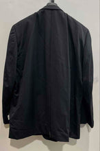 Load image into Gallery viewer, Joseph & Feiss Mens Black Pinstripe Wool Two-Button Blazer Size 52L With Tag