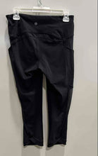 Load image into Gallery viewer, Lululemon Womens Black Pockets Pull On Elastic Waist Cropped Leggings Size 8