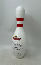 Load image into Gallery viewer, Vintage Sparez Unisex Adults White Red Stripe Full Size Bowling Pin Equipment
