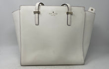 Load image into Gallery viewer, Kate Spade New York Womens Cedar Street Hayden White Leather Zipper Tote Handbag