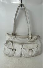 Load image into Gallery viewer, Hobo International Womens White Leather Double Handle Zip Top Lined Shoulder Bag