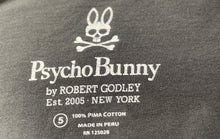 Load image into Gallery viewer, Psycho Bunny Mens Black Cotton Short Sleeve V-Neck Pullover T-Shirt Size 5