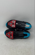 Load image into Gallery viewer, Flywheel Fly Fierce Womens Black Gray Blue Leather Cycling Shoes Size 36