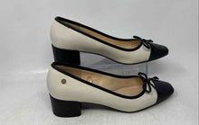 Load image into Gallery viewer, Liz Claiborne Womens Fredson Black Beige Square Toe Slip-On Pump Heels Size 10M