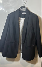 Load image into Gallery viewer, Calvin Klein Womens Black Long Sleeve Shawl Lapel Open Front Blazer Size 14W