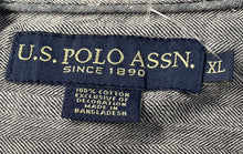 Load image into Gallery viewer, U.S. Polo Assn. Mens Light Gray Cotton Long Sleeve Button-Up Shirt Size XL
