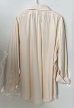 Load image into Gallery viewer, Brooks Brothers Mens Ivory Collared Long Sleeve Dress Shirt Size 18-35