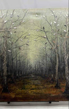 Load image into Gallery viewer, Home Decorative Stunning Large Mirrored Leaves Forest Canvas Wall Art Painting