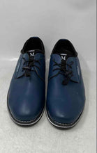 Load image into Gallery viewer, Cosidram Mens Blue Leather Drawstring Low Top Oxford Dress Shoes Size EUR 48