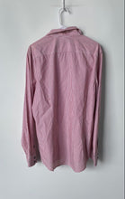 Load image into Gallery viewer, Kenneth Cole Reaction Mens Red White Striped Cotton Button-Up Shirt Size L