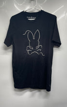 Load image into Gallery viewer, Psycho Bunny Mens Black Graphic Print Short Sleeve Pullover T-Shirt Size 4