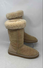 Load image into Gallery viewer, UGG Womens Classic Tall II Beige Leather Pull On Mid-Calf Snow Boots Size 6W