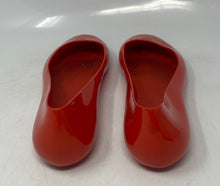 Load image into Gallery viewer, Authentic Tory Burch Womens Orange Slip-On Ballet Flats Size 7M Damaged