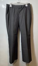 Load image into Gallery viewer, Anne Klein Womens Gray Pinstripe Flat Front Straight Leg Dress Pant Size 6P