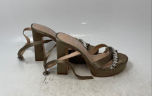 Load image into Gallery viewer, Zara Womens Brown Open Toe Block Platform Ankle Strap Heels Size 37