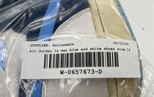 Load image into Gallery viewer, Authentic Nike Mens Jordan 1 Retro Blue White Sneaker Shoes Size 12 Worn Soles