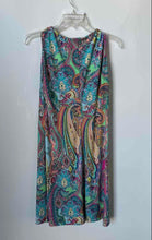 Load image into Gallery viewer, Tommy Hilfiger Womens Multicolor Paisley Sleeveless Round Neck Shift Dress Sz 10