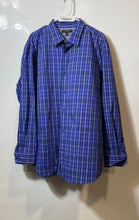 Load image into Gallery viewer, Banana Republic Mens Blue Plaid Slim Fit Long Sleeve Button-Up Shirt Size XL