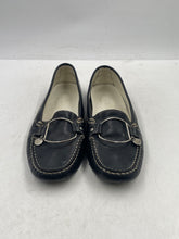 Load image into Gallery viewer, Authentic Tod's Womens Black Leather Slip-On Loafers Shoes Size 7 Damaged