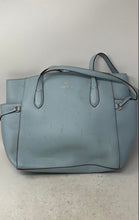 Load image into Gallery viewer, Nanette Lepore Womens Light Blue Inner Pockets Double Handle Shoulder Bag