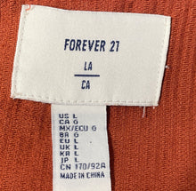 Load image into Gallery viewer, Forever 21 Womens Brown Cotton Long Sleeve Trucker Jacket Size Large