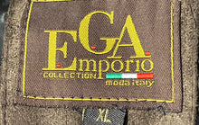 Load image into Gallery viewer, Emporio Collection Womens Brown Pockets Belted Long Sleeve Collared Jacket Sz XL