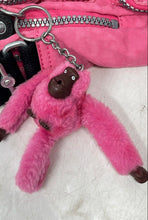Load image into Gallery viewer, Kipling Womens Pink Charm Inner Pockets Shoulder Crossbody Handbag