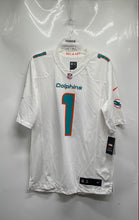Load image into Gallery viewer, Nike Mens White NFL Miami Dolphins Tua Tagovailoa #1 Football Jersey Sz M W/Tags