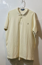 Load image into Gallery viewer, Polo Ralph Lauren Mens Beige Cotton Short Sleeve Collared Polo Shirt Size XL