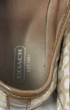 Load image into Gallery viewer, Coach Womens Edith A1244 Beige Brown Signature Print Sneaker Shoes Size 6.5M