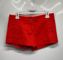 Load image into Gallery viewer, Tory Burch Womens Orange Flat Front Pockets Casual Bermuda Shorts Size 4