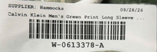 Load image into Gallery viewer, Calvin Klein Mens Green Plaid Print Cotton Long Sleeve Button-Up Shirt Size XS