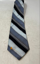 Load image into Gallery viewer, Calvin Klein Mens Blue Black Striped Adjustable Long Formal Designer Tie