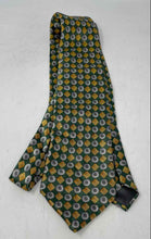 Load image into Gallery viewer, Lanvin Paris Mens Multicolor Geometric Print Silk Adjustable Formal Designer Tie