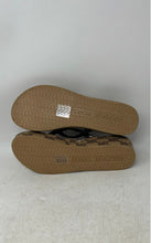 Load image into Gallery viewer, Michael Kors Womens Brown Signature Print Slip-On Flip-Flop Sandals Size 10M